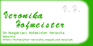 veronika hofmeister business card